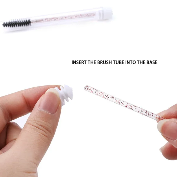 25/50Pcs Eyelash Brush Tubes Crystal Lash Mascara Wands Eyebrow Comb Spoolies Container Lashes Brushes Applicators Makeup Tools 5