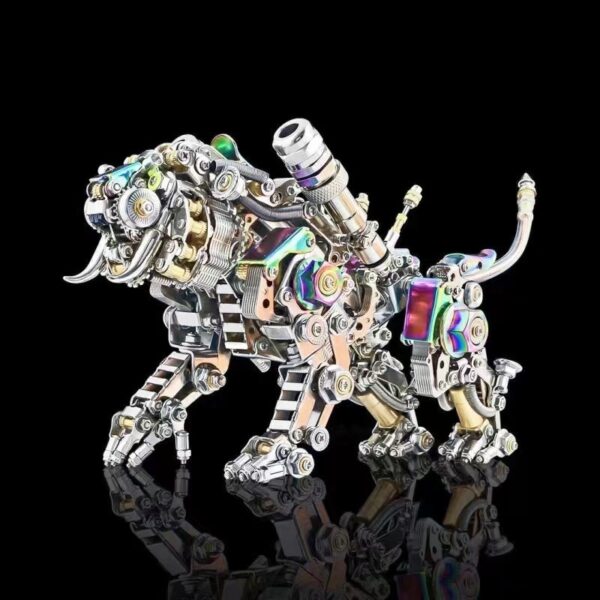 Mechanical Tiger Dragon Claw Lamp Assembly Model 3D Three-dimensional Stainless Steel Toy - Image 7