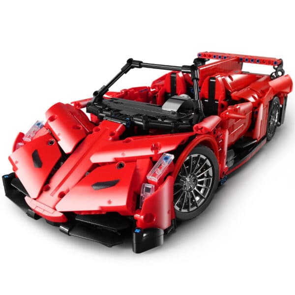 Plastic Building Blocks Simulation Assembling Puzzle Sports Car Racing Model - Image 5