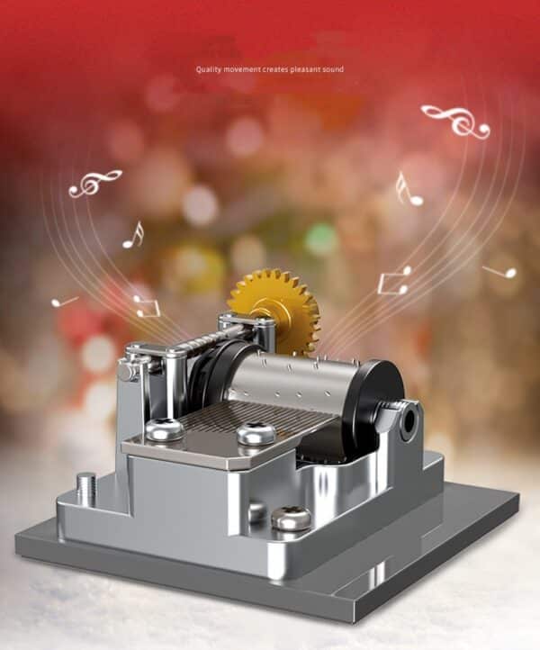 Santa Claus Gingerbread House Building Block Music Box - Image 6