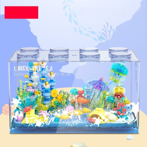 Building Blocks Submarine Creative Ornaments Assembled Toy Girl - Image 4