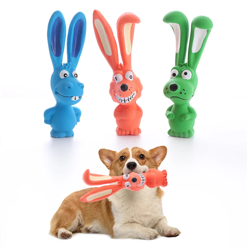 Dog toy Naughty rabbit dog latex chew toy 1