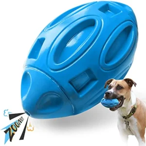 Squeaky Dog Toys for Aggressive Chewers Rubber Puppy Chew Ball Teeth grinding cleaning Durable Pet Toy for Medium Large Breed 1