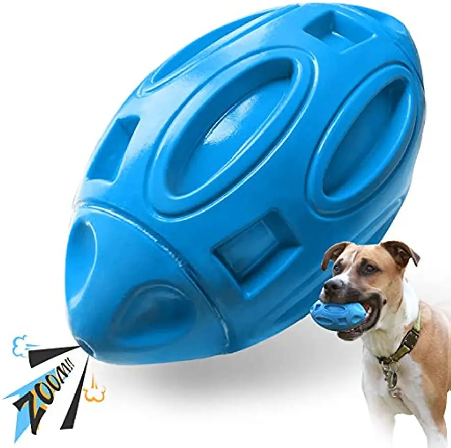 Squeaky Dog Toys for Aggressive Chewers Rubber Puppy Chew Ball Teeth grinding cleaning Durable Pet Toy for Medium Large Breed 1