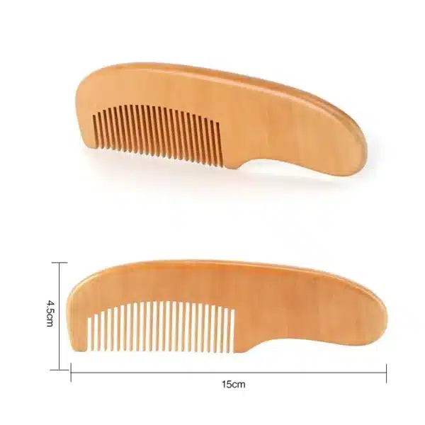 Newborn Wooden Hair Comb Natural Wool Comb Hair Brush Infant Head Massager Portable Little Child Accessories for Newborn Baby 5