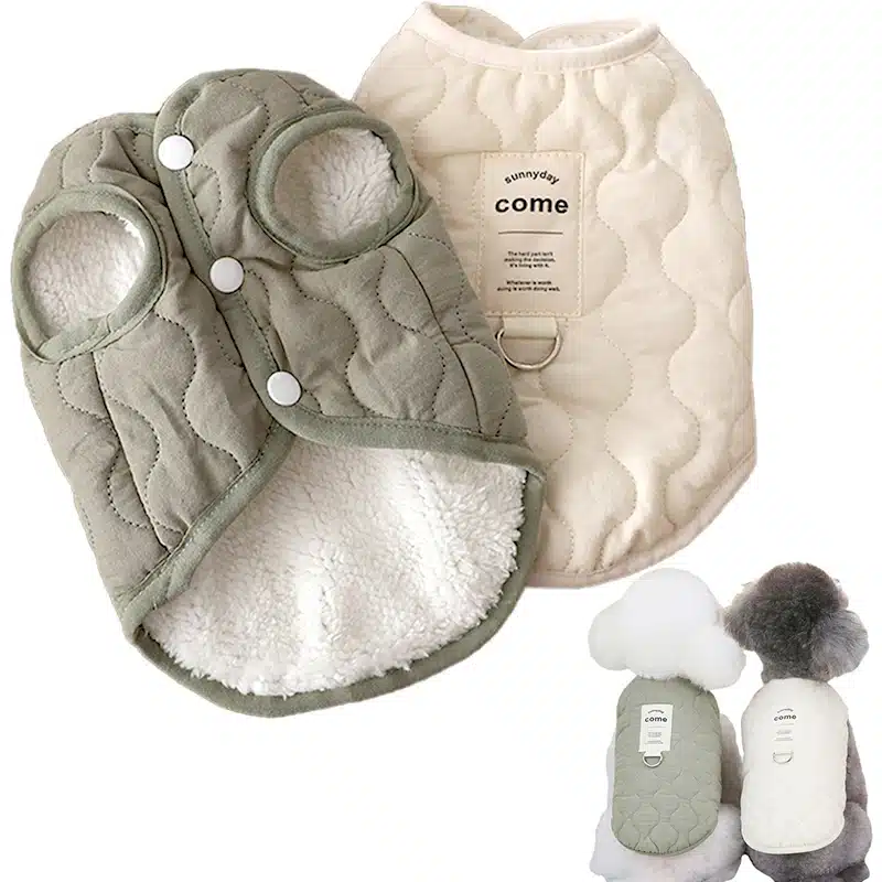 Winter Pet Dog Vest Jacket for Small Medium Dogs Cats Warm Cotton Clothes Puppy Yorkie Chihuahua Coat Maltese Bulldog Apparel 1