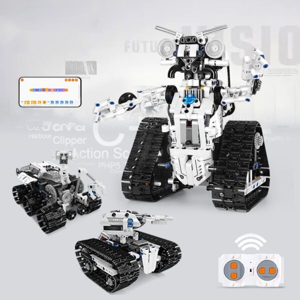 Children's Programming Robot Building Blocks Mechanical Dog Assembled Remote Control Toys - Image 10