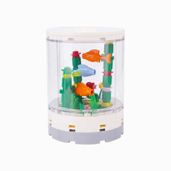 Small Particle Building Blocks Creative Small Scene Fish Tank Pet Box Small Living Room Home Interior Decoration Toy Ornaments - Image 5