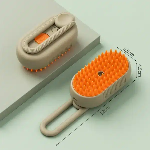 Cat Dog Pet Spray Massage Brush 3 in 1 One Button Steam Spray Folding Rotatable Floating Hair Bath Hair Removal Brush Comb 6