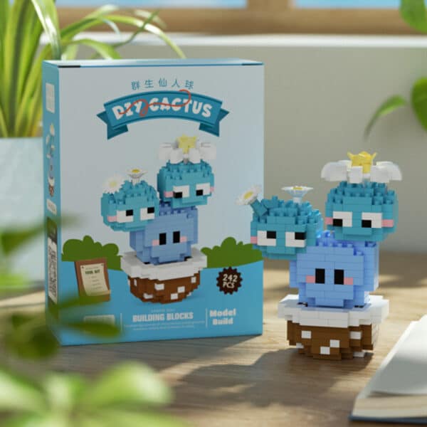 Cactus Succulent Pot Assembling Building Blocks Children's Toys - Image 4