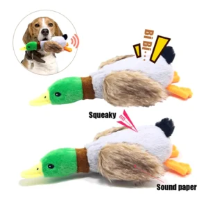 Cute Plush Duck Dogs Squeak Toys Funny Pet Play Intereactive Chew Toy for Small Medium Dog Pets Supplies Accessories 1