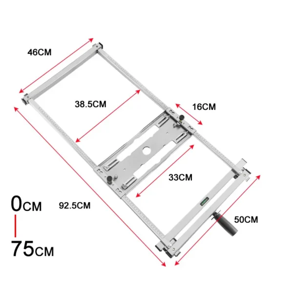 For 4/5/7inch Electric Circular Saw Trimmer Edge Guide Positioning Cutting Board Bracket, For Router Milling Circle Groove Tool 6