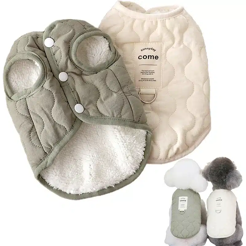 Warm Winter Pet Vest Jacket Cotton Dog Cat Coat Small Medium Puppy Clothes Apparel For Yorkie Chihuahua Maltese Bulldog 1