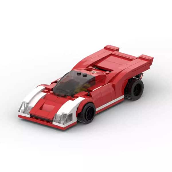 Domestic Building Blocks Suit Racing Car Model