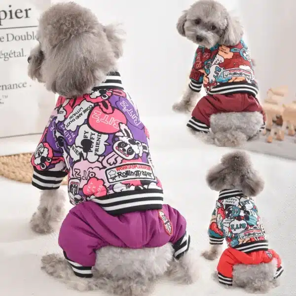 Waterproof Jacket Overalls For Dogs Winter Thicken Down Parkas Coat S XXXL Designer Pet Puppy Clothes Apparel Jumpsuit York Pugs 3