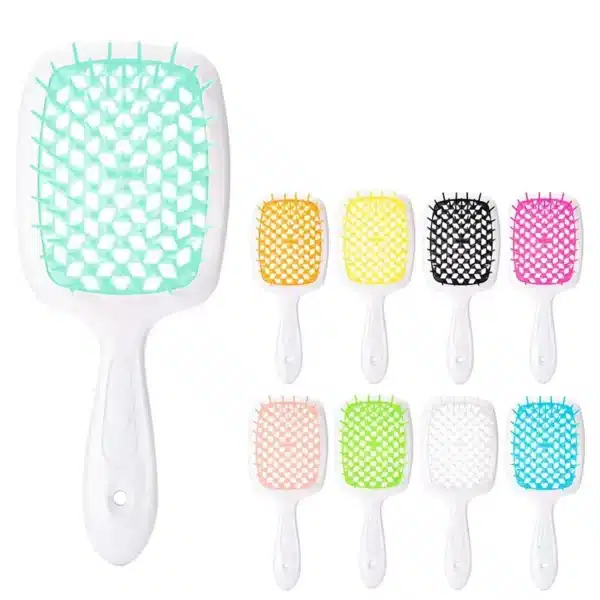 Hairdressing Hair Smoothing Honeycomb Curved Cutout Hair Brush Used For Styling Combing And Massaging The Scalp Hair Comb 6