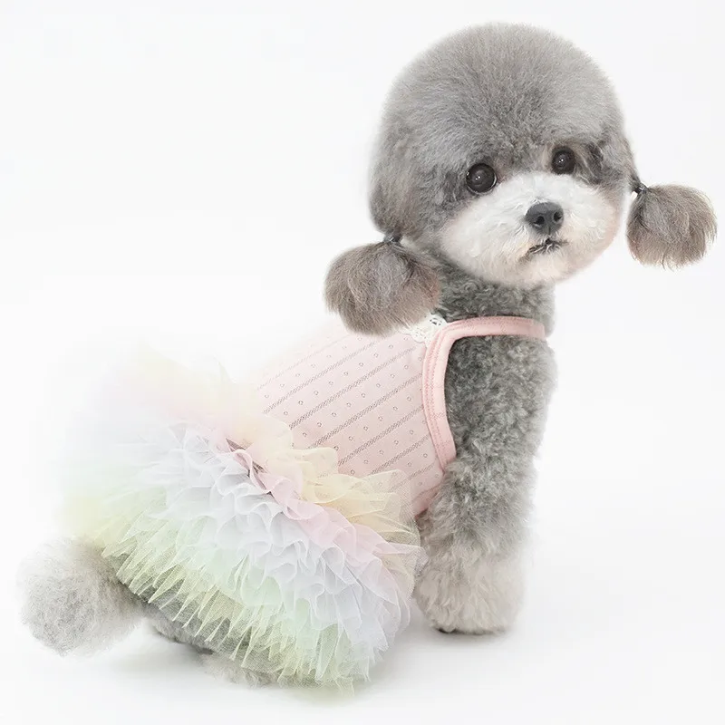 Cat Dog Tutu Dress Summer Pet Clothes Yorkie Pomeranian Maltese Poodle Bichon Schnauze Dog Clothing Small Dog Dresses Apparel 1