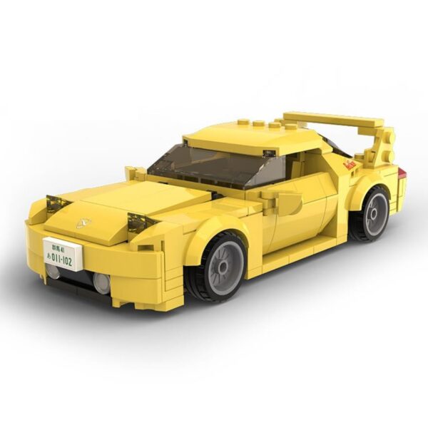 Assembled Building Block Racing Head Text Car Boy Toy - Image 2