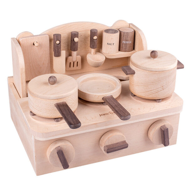 Children's Simulated Kitchen Wooden Early Education Toys - Image 3