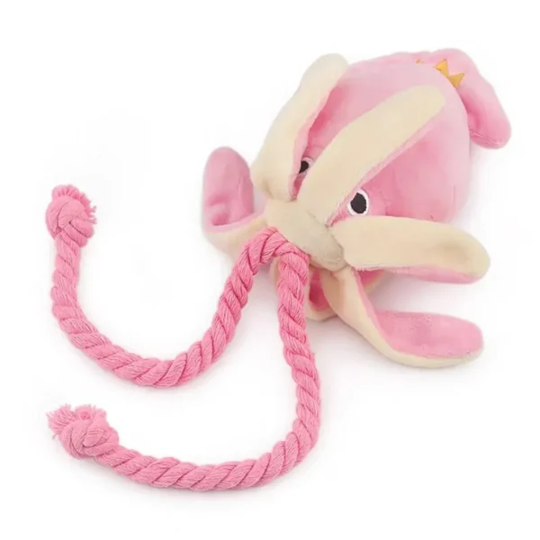 Supet Pet Octopus Plush Rope Toy Is Bite-resistant, Fun and Interactive, Suitable for Indoor and Outdoor Use 4