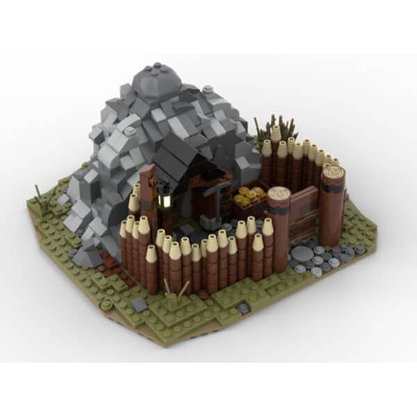 Medieval Gold Castle Toy Assembled Model - Image 2
