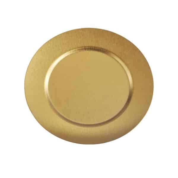 Japanese-style Western Food Golden Stainless Steel Platter Korean Flat Tray Shallow Plate Barbecue Plate - Image 2