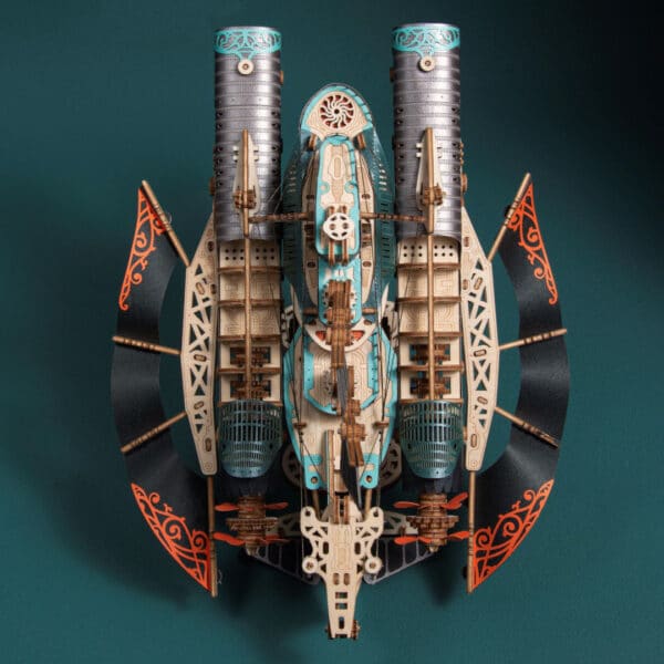 3D Wooden Puzzle Fantasy Spaceship Twenty Thousand Leagues Under The Sea Model Pressure Reduction Toy - Image 5