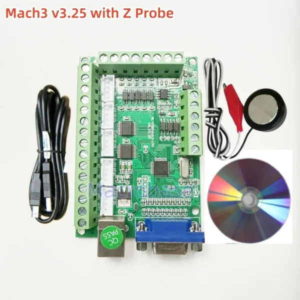 Mach3 V2.1 V3.25 USB 5 axis breakout board driver motion card controller Z probe for cnc cutting engraving milling machine 4