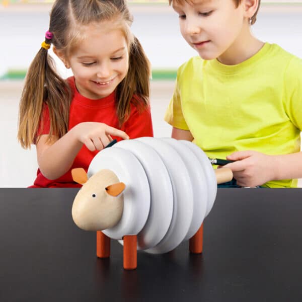 Wooden Lamb Assembling Game Creative Gift Toy