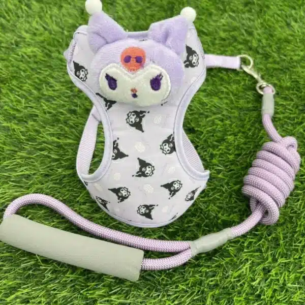 Kawaii Sanrio Hello Kitty Pochacco Dog Leash Pet Harness Cartoon My Melody Dog Leash Cute Adjustable Pet Walking Leash Gift 5