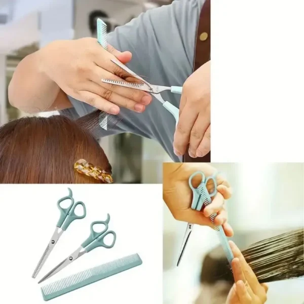 3 Pieces/Set Of Children's And Baby Haircut Scissors Set Liu Hague Flat Scissors Comb Beauty Tools Hair Scissors Barber Tools 2