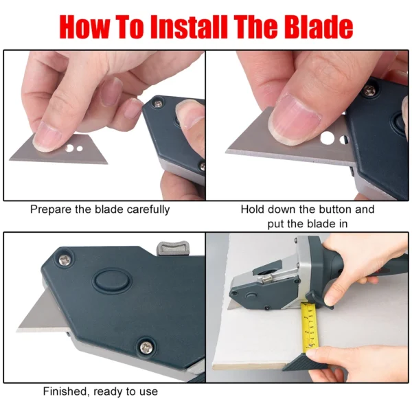 Gypsum Board Cutter Drywall Cutting Woodworking Cardboard Scriber Plasterboard Edger Carpentry Tool With 5M Tape Measure 2