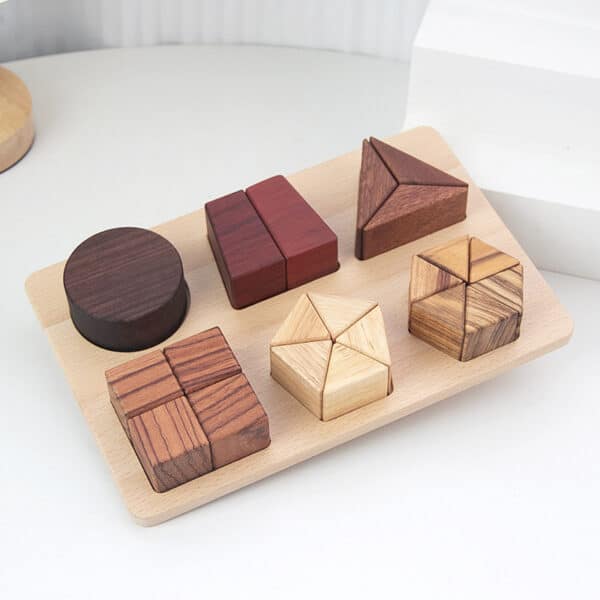 Geometric Cognitive Board Teaching Aids Wooden Puzzle - Image 8