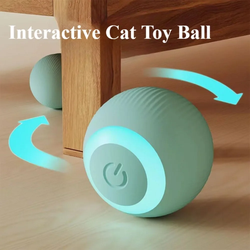 Smart Cat Rolling Ball Toys Rechargeable Cat Toys Ball Motion Ball Self-moving Kitten Toys for Indoor Interactive Playing 고양이 1