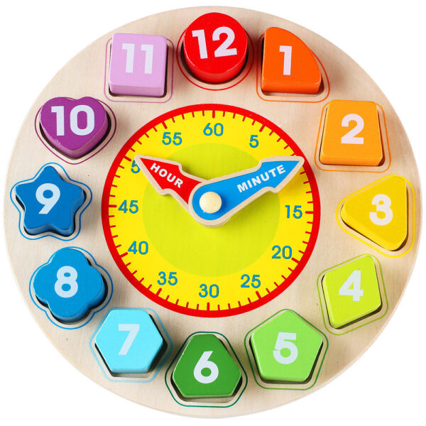 Wooden digital clock beaded - Image 2