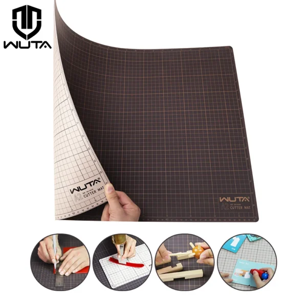 WUTA New Fabric Cutting Mat, Leather Cutting Board A1 A2 A3 A4 A5 Professional Self Healing Quality Double-Sided  Craft Tool Set 1