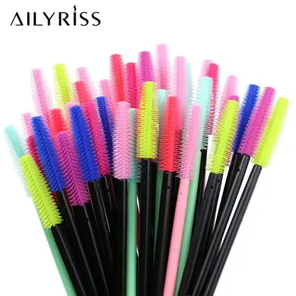 25pcs Silicone Mascara Wands Applicator Disposable Eyelash Brushes Comb Beauty Makeup Brush For Women Eyelash Extension tools 4