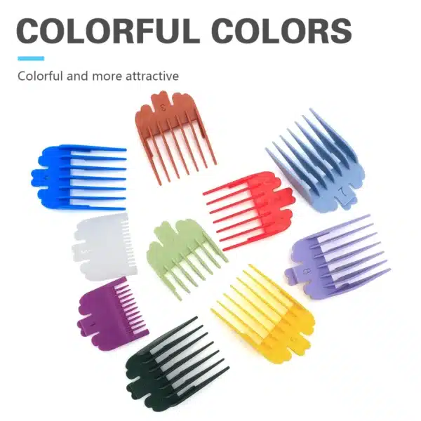 10Pcs/Set Universal Hair Clipper Limit Comb Salon Cutting Guide Replacement Set Professional Electric Hair Trimmer Accessories 2