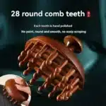 Sandalwood Massage Comb Finger Ring Comb Head Meridian Comb Can Be Scraped Through The Breast Anti-Static Wooden Brush 1