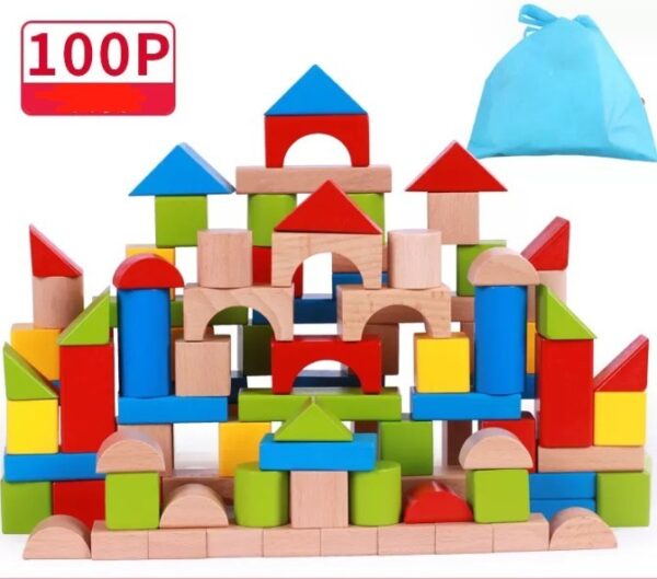 KIDUS 80 beech wooden building blocks - Image 10