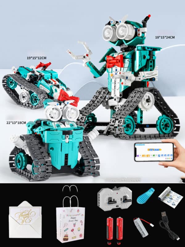 Building Blocks Programming Electric Remote Control Children's Toy Set - Image 4