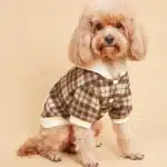 Dog Hoodie for Small Dogs Costume Soft Puppy with Doggie Plaid Pet Clothes Turtleneck Cat Apparel Attire 1