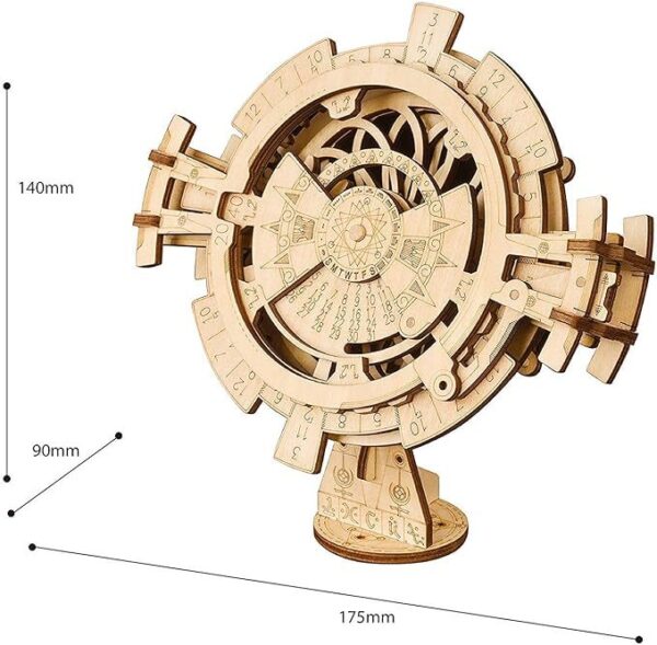 ROBOTIME 3D Puzzles Perpetual Calendar Wooden Model Kits Brain Teasers Sets LK201 - Image 3