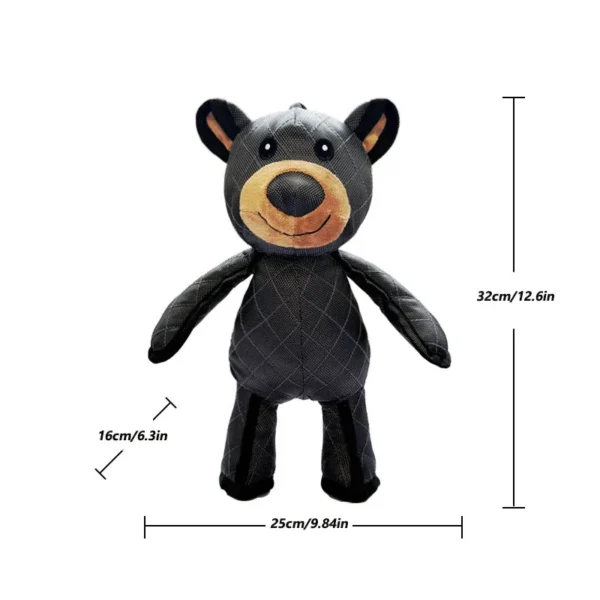 Plush Pet Squeaky Toys Pet Dog Canvas Toys  Robust Bear Dog Toy Interactive Dog Toys Animal Pet Toys 6