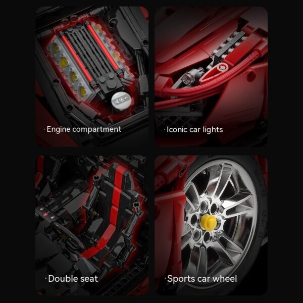 Building Blocks Sports Car Assembled Remote Control Toys - Image 3