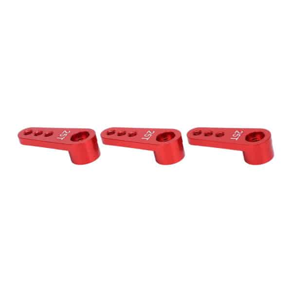 3pcs RC Aluminum 25T Servo Horns Metal Steering Arm for 1/8 1/10 RC Car Upgrade PartsRed - Image 8