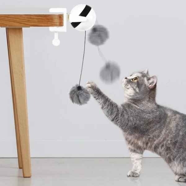 1Pc Fun Lifting Ball Electric Motion Cat Toy With Automatic Retractable Cat Teasing Ball Rotating Interactive Puzzle Pet Toys 5
