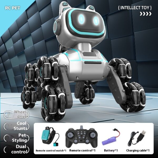 Light Music Rechargeable Robot Dog Educational Toys Children's Remote Control Car - Image 7