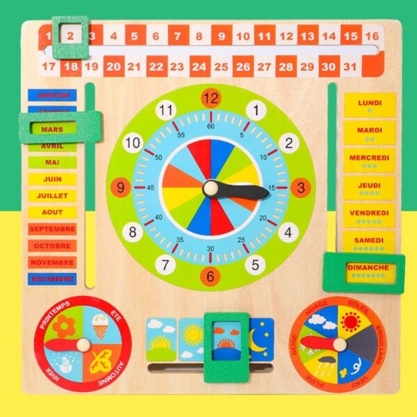 Calendar clock building block toy - Image 2