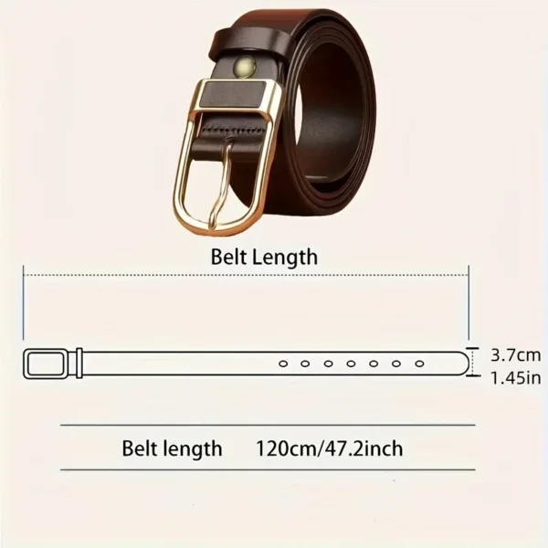 Men's Trendy Casual Belt For Men Coboy Style Belts Pin Buckle Belt Jeans Retro Belt Business Casual Belt 2